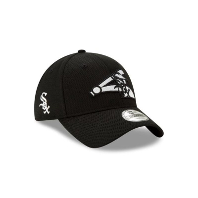 Black Chicago White Sox Hat - New Era MLB Batting Practice 9TWENTY Adjustable Caps USA7013482